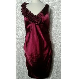 JUNO Burgundy Dress use measurements for s…